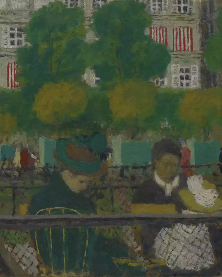 Kunstdruck von Die Tuileriengärten, Paris