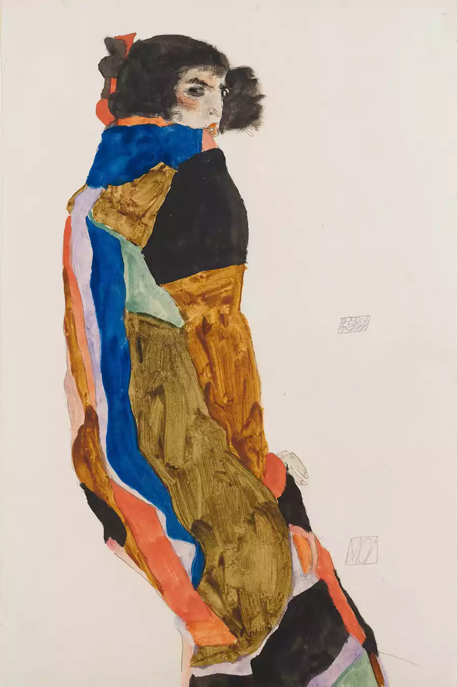 Kunstdruck von Die Tänzerin Moa - Egon Schiele