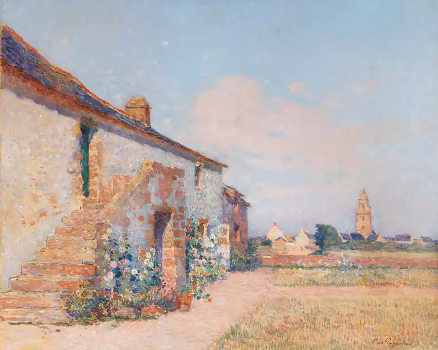 Kunstdruck von Bourg-de-batz, Bretagne