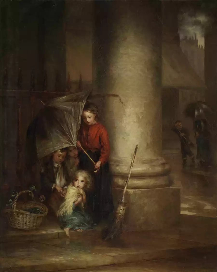 Kunstdruck von Eine vorüberziehende Wolke