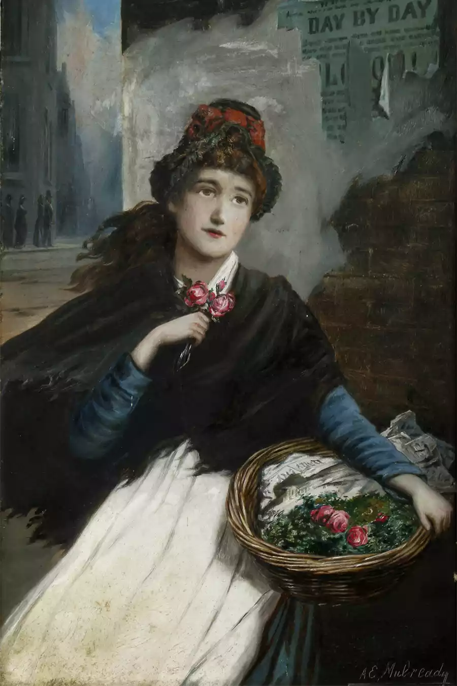 Kunstdruck von Selling Out von Augustus Edwin Mulready