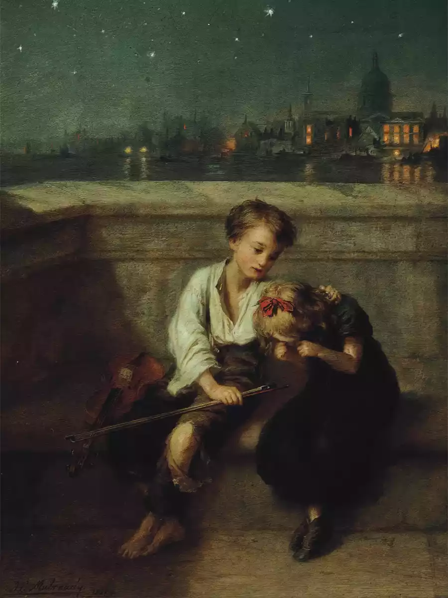 Kunstdruck von Sympathie, Augustus Edwin Mulready