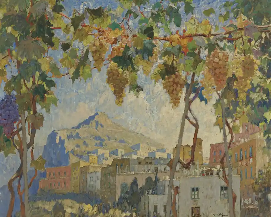 Trauben in Capri von Konstantin Gorbatov - lebendige Landschaft