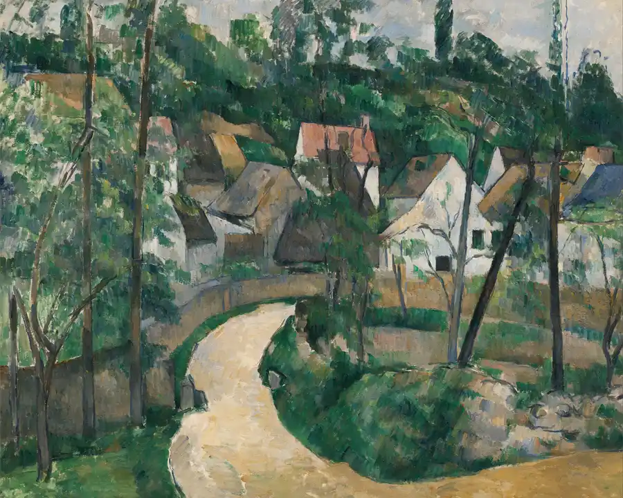 Eine Wendung auf der Straße - Paul Cézanne