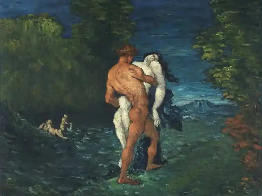 Die Entführung von Paul Cézanne, eine Darstellung von Mythologie
