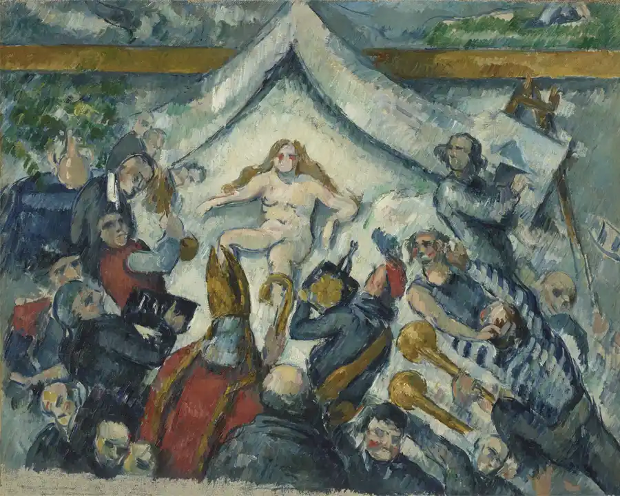 Kunstdruck von Die ewige Frau von Paul Cézanne
