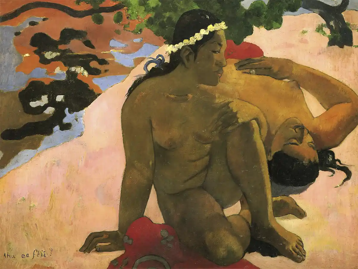 Bist du eifersüchtig? - Paul Gauguin, Kunstwerk