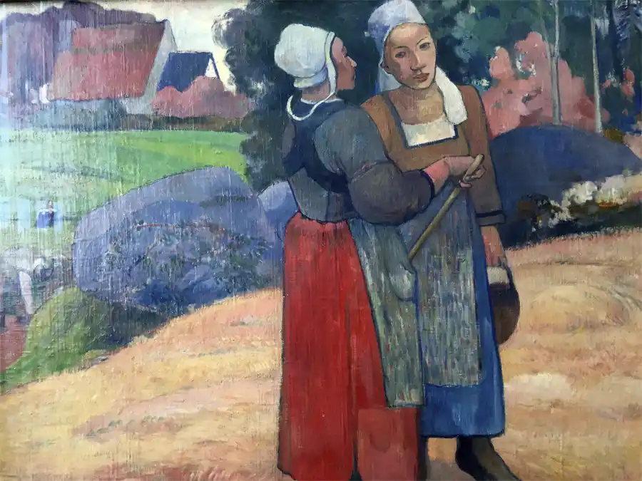 Bretonische Bauern von Paul Gauguin, 19. Jahrhundert