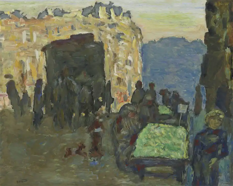 Kunstdruck von Der Händler der vier Jahreszeiten von Pierre Bonnard.