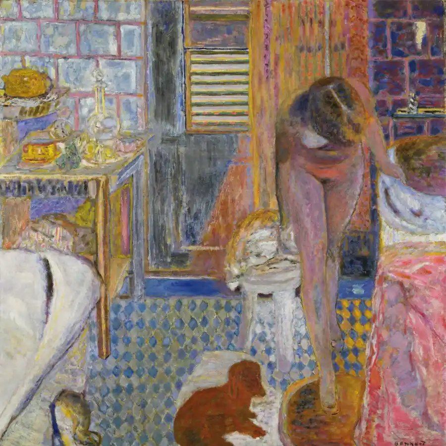 Die Toilette von Pierre Bonnard - Impressionistisches Kunstwerk