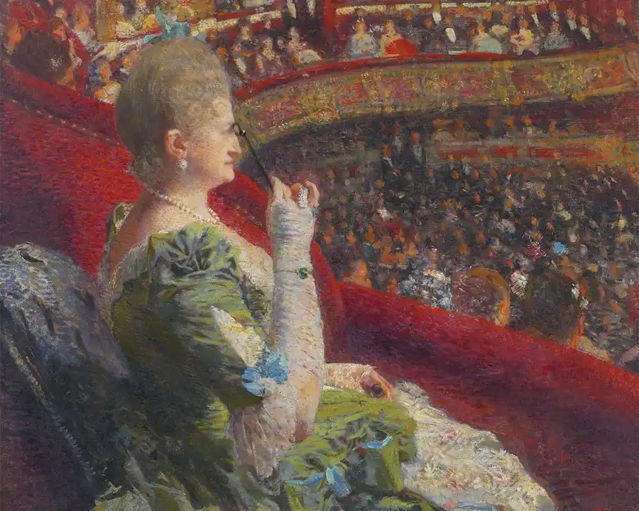 Kunstdruck von Madame Edmond Picard im Théâtre de la Monnaie