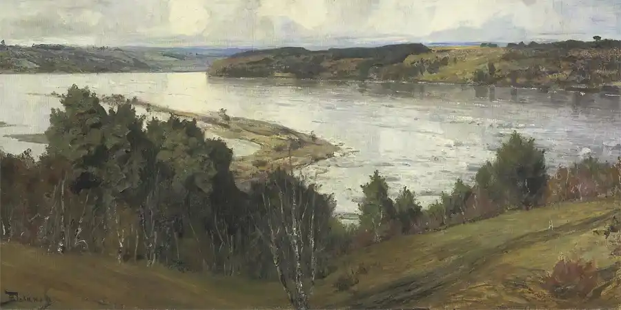 Landschaftsgemälde Der Fluss Oka von Wassili Polenow