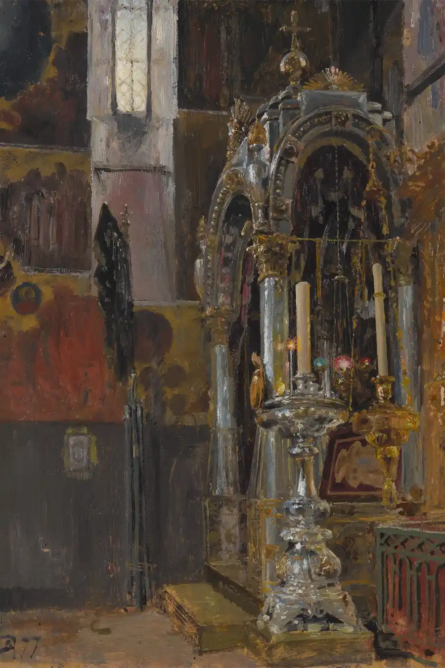 Reproduktion von Das Heiligtum des Metropolitan Iona in der Uspenski-Kathedrale