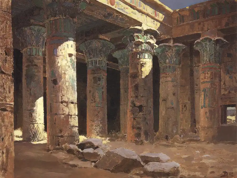 Reproduktion des Tempels der Isis auf der Insel Philae