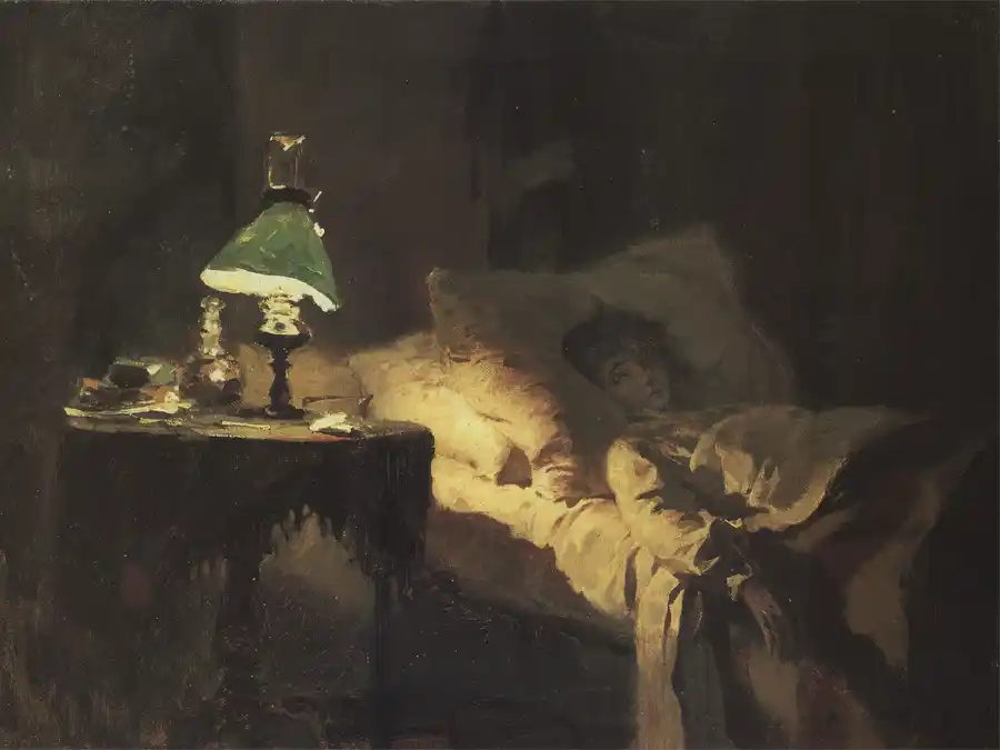 Die kranke Frau von Wassily Polenow, 1886