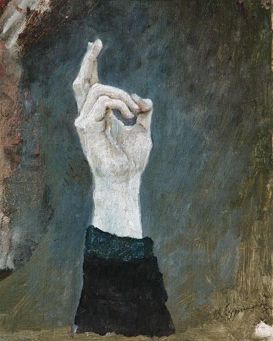 Kunstdruck von Die Hand der Boyarynja Morozova