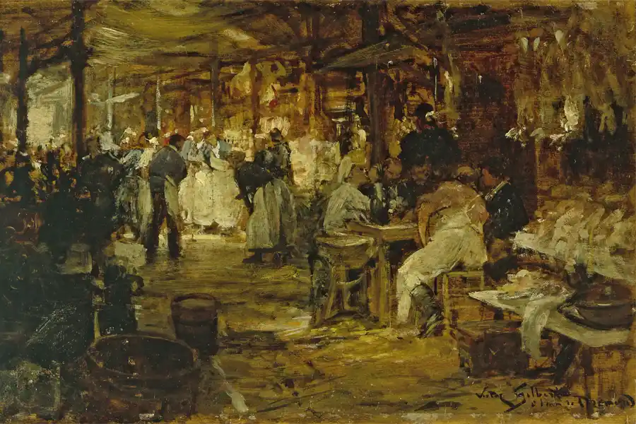 Der Madeleine-Markt von Victor Gabriel Gilbert