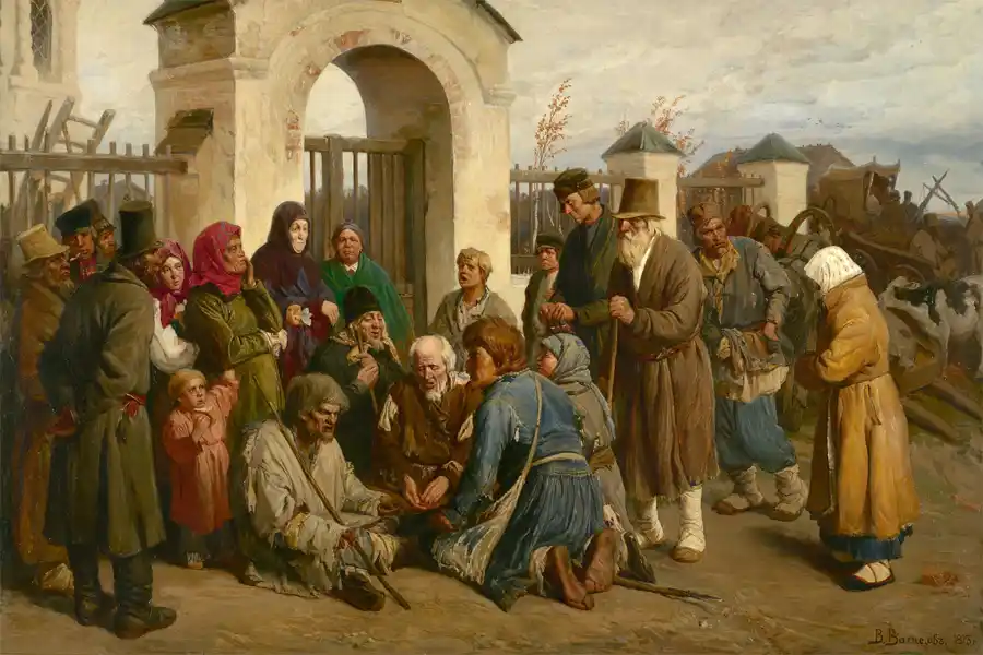 Singende Bettler (Pilger) - ein Gemälde von Viktor Vasnetsov
