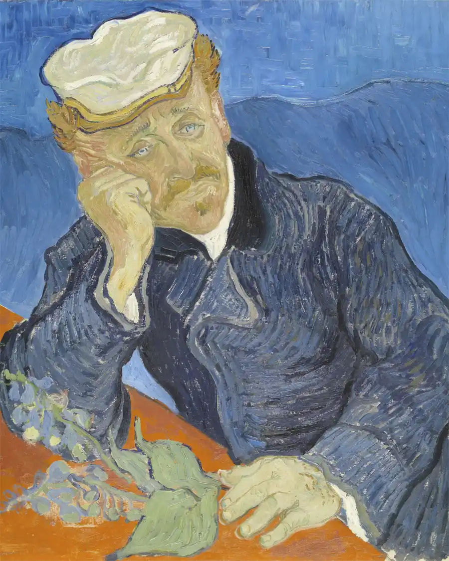 Dr. Paul Gachet von Vincent van Gogh, Kunstdruck auf Leinwand