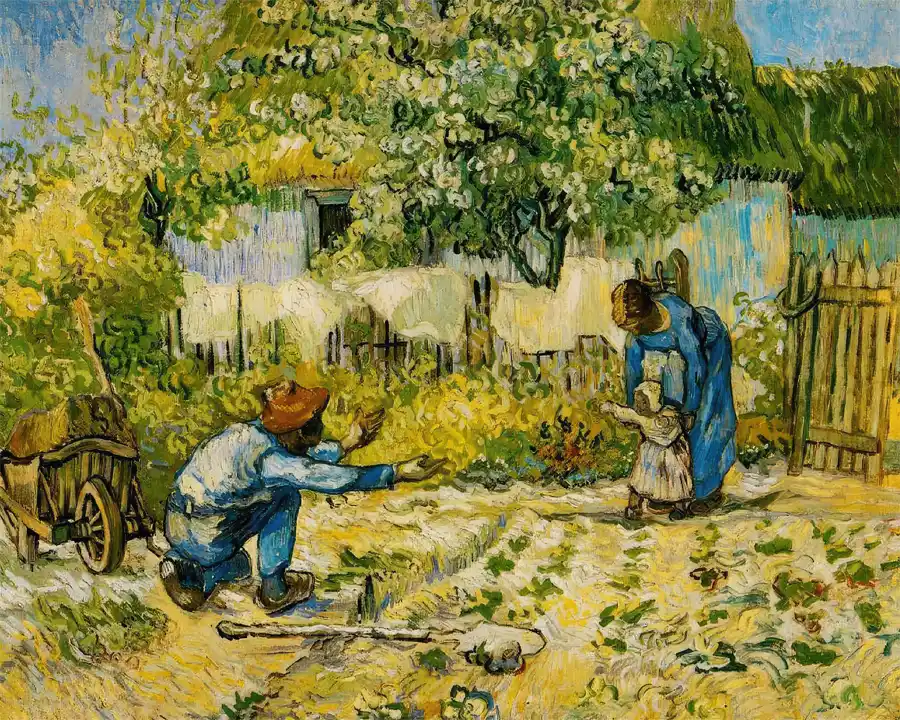 Erste Schritte (nach Millet) von Vincent van Gogh