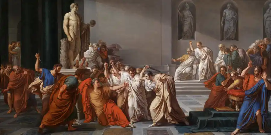 Der Tod von Julius Caesar von Vincenzo Camuccini