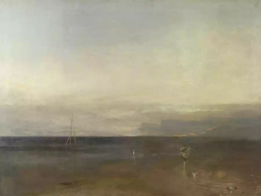 Seestück von J.M.W. Turner mit Figuren
