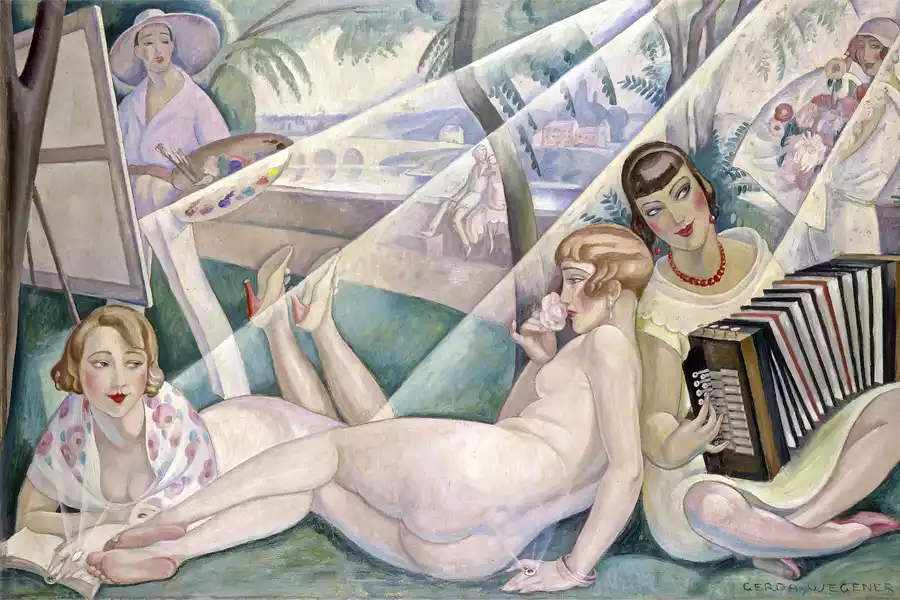 Reproducción de Un Día de Verano de Gerda Wegener.