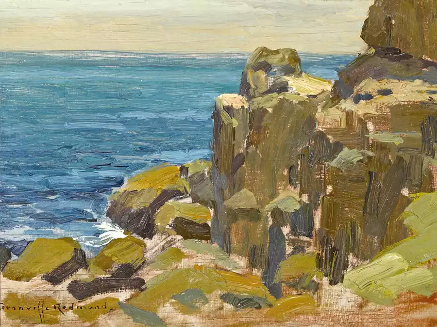 Reproducción de Acantilados Rocosos, Isla Catalina de Granville Redmond.