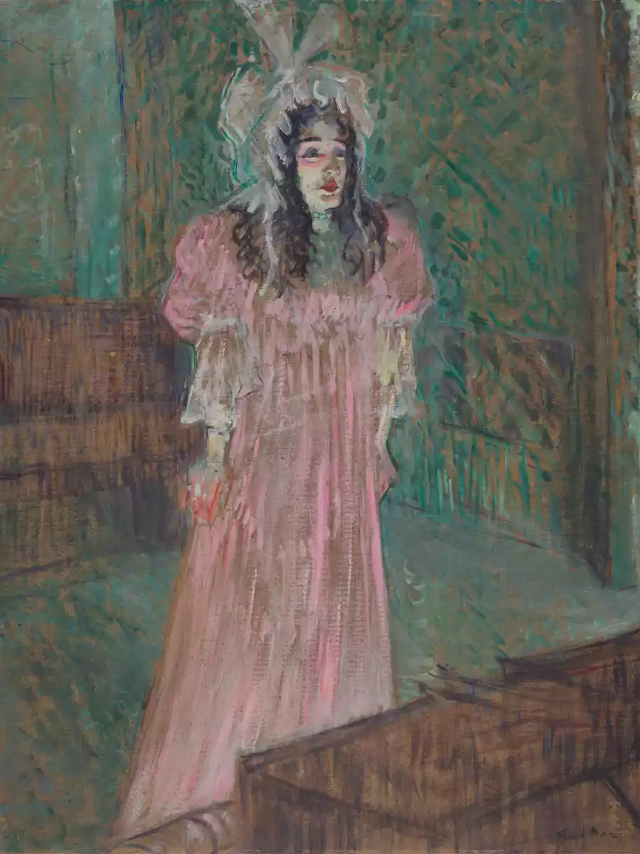 Reproducción de la obra Miss May Belfort de Henri de Toulouse-Lautrec.