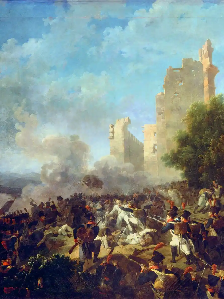 Representación dramática de la batalla en el Castillo de Cossaria.