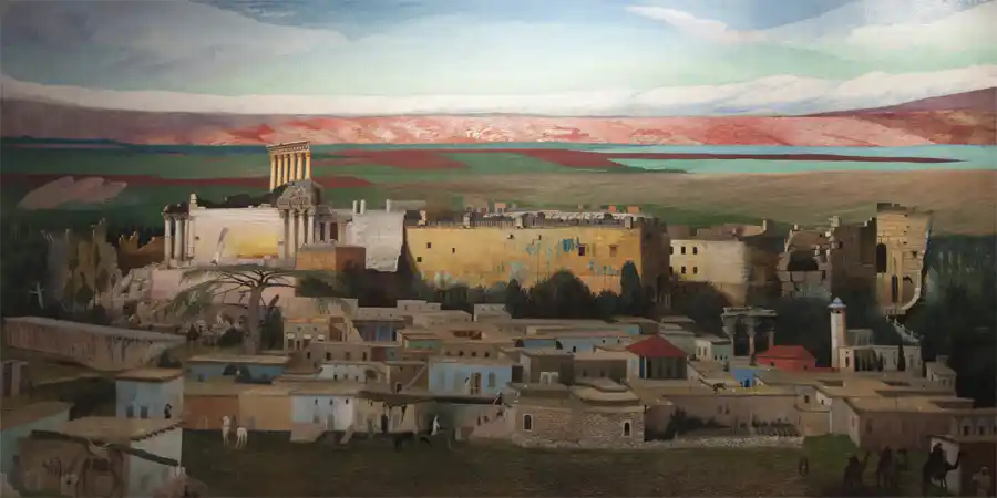 Reproducción de Baalbek de Tivadar Kosztka Csontvary.