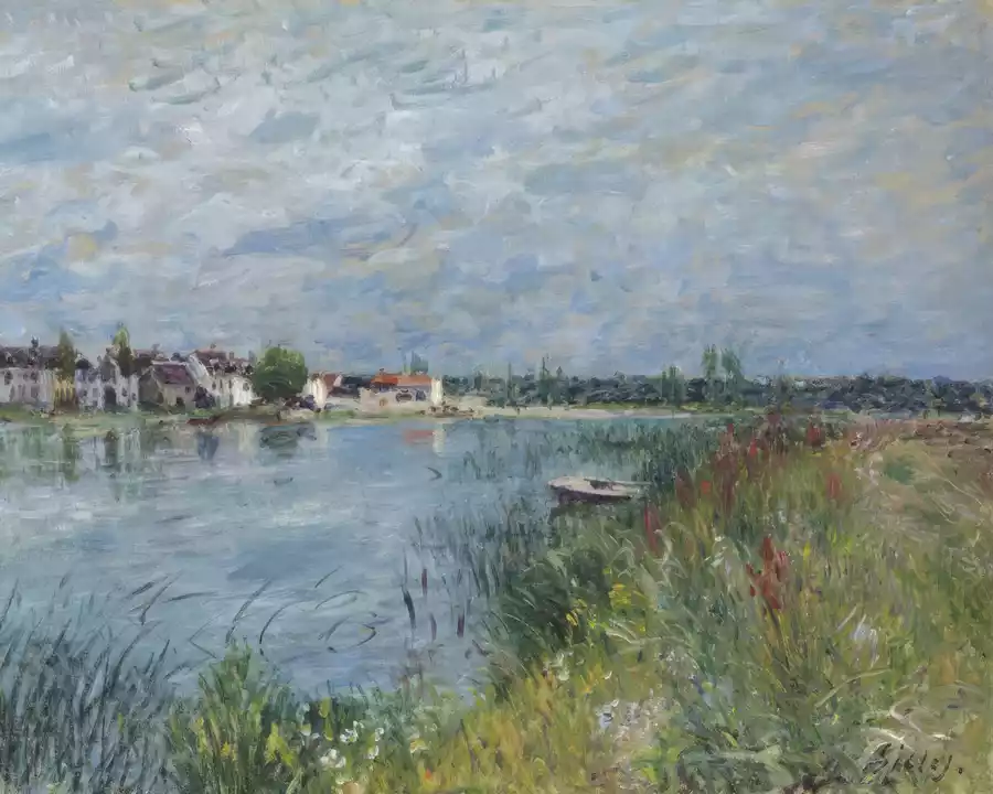Reproduction de l'œuvre Bord de rivière à Saint Mammes