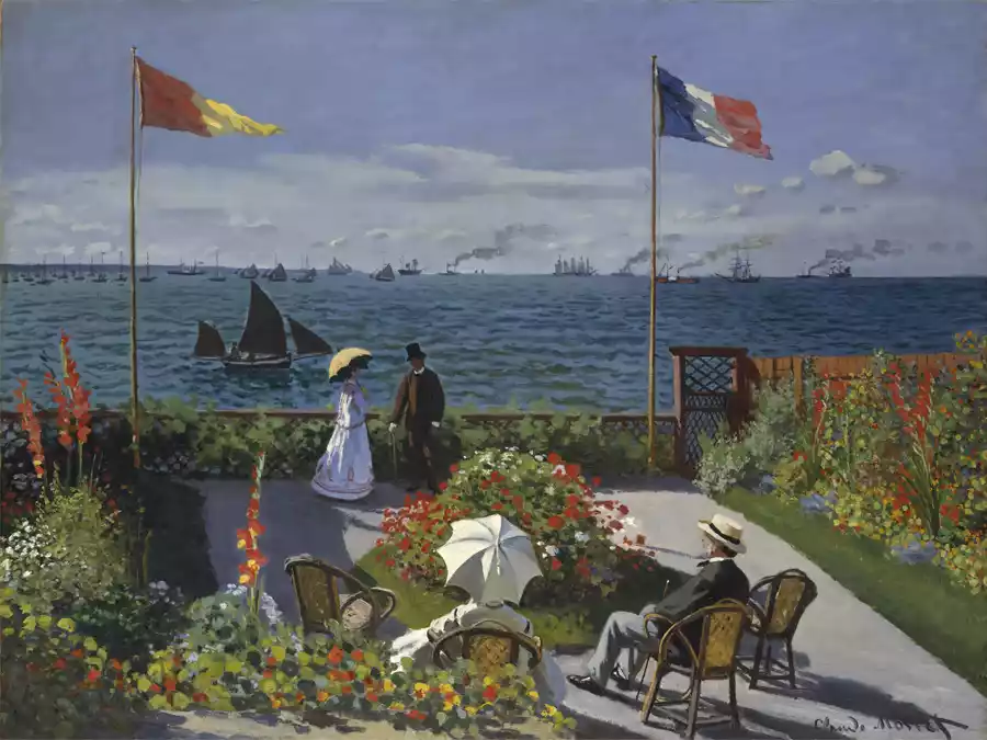 Reproduction du Jardin à Sainte-Adresse de Claude Monet