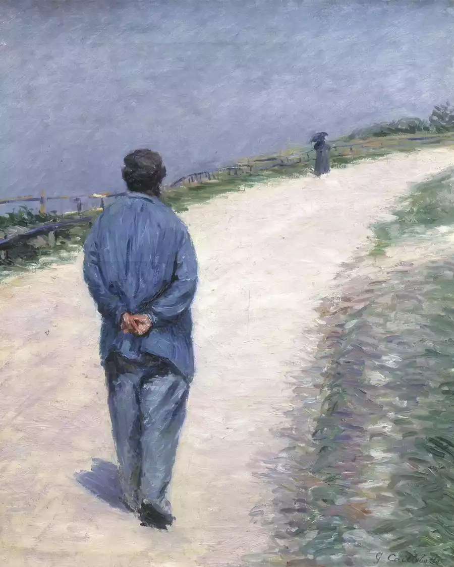 Reproduction de l'œuvre Père Magloire sur la route de Saint-Clair, Étretat