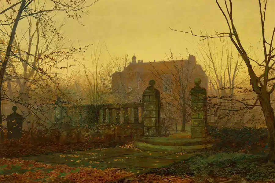 Reproduction de l'œuvre 'Matin d'Automne' de John Atkinson Grimshaw