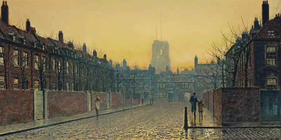 Reproduction de Old Chelsea par John Atkinson Grimshaw