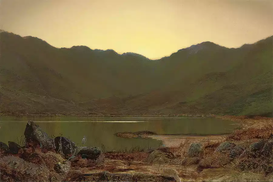 Le repaire du héron de John Atkinson Grimshaw