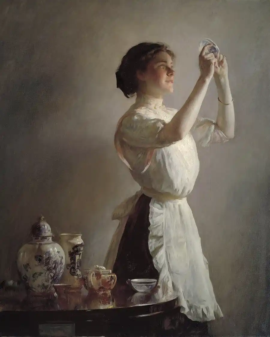 Reproduction de La Tasse Bleue de Joseph DeCamp