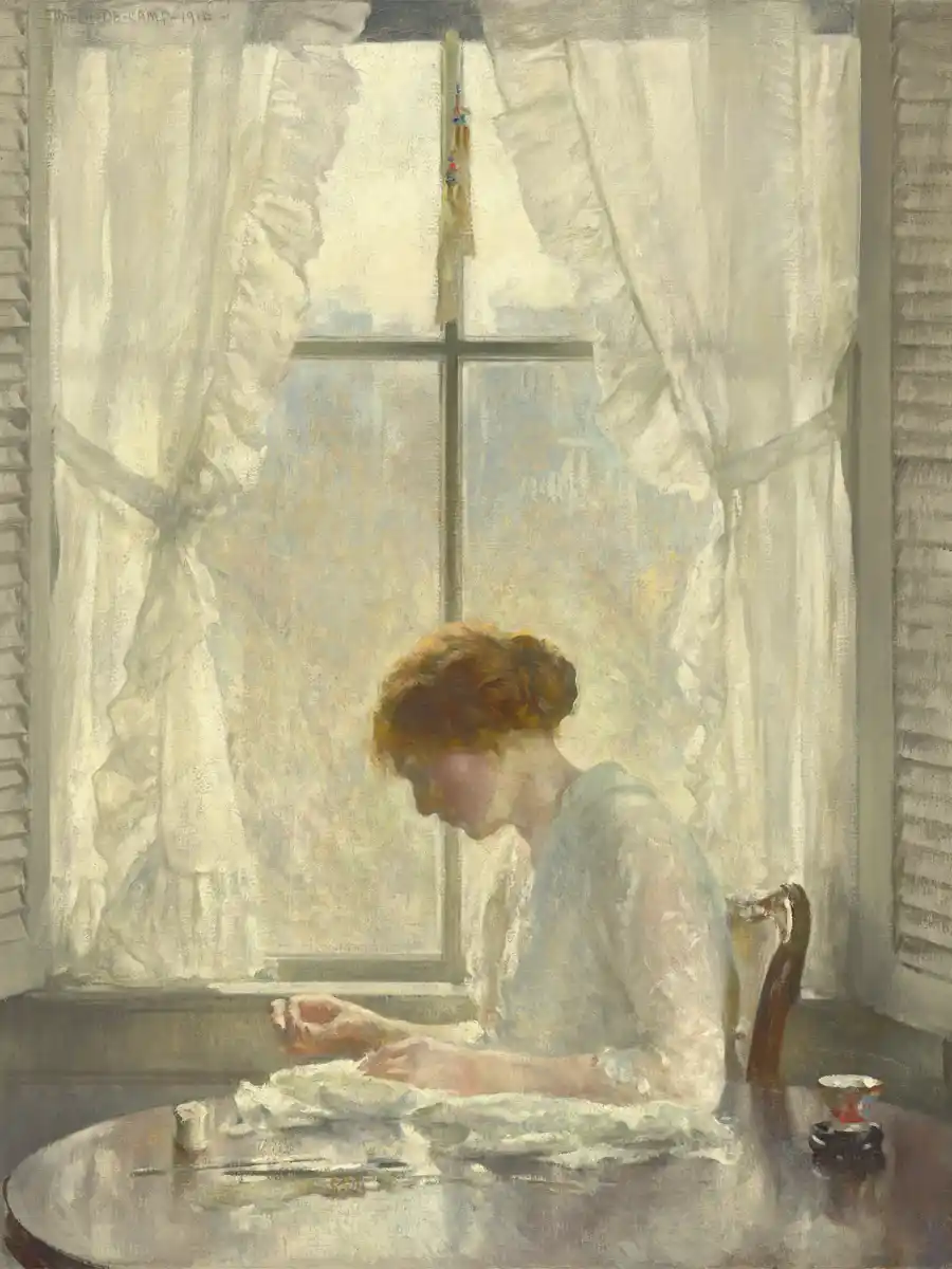 Reproduction de La Couturière de Joseph DeCamp