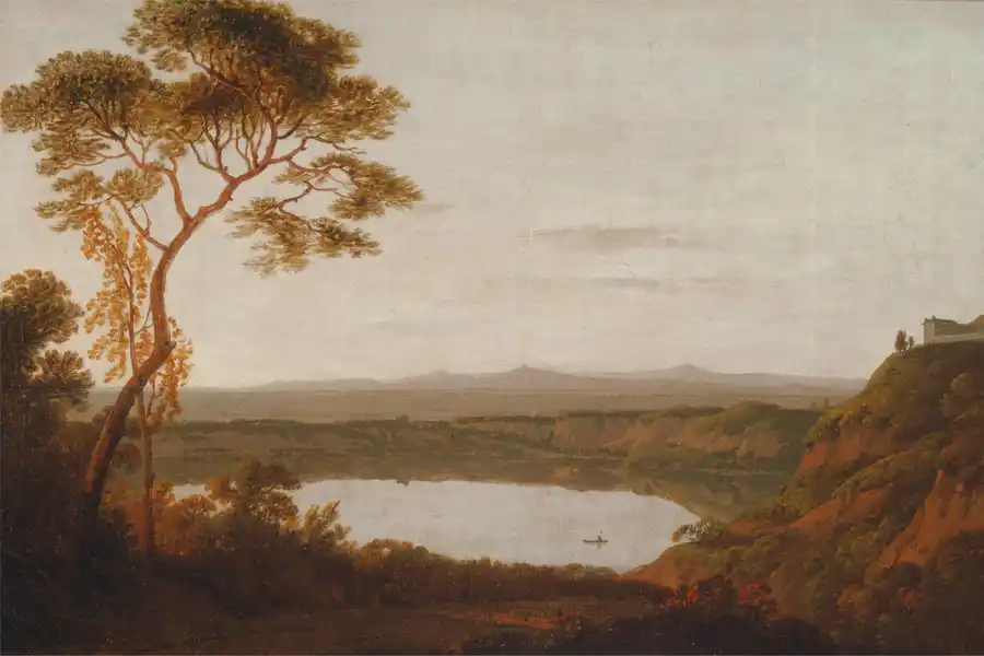 Reproduction du Lac Albano par Joseph Wright