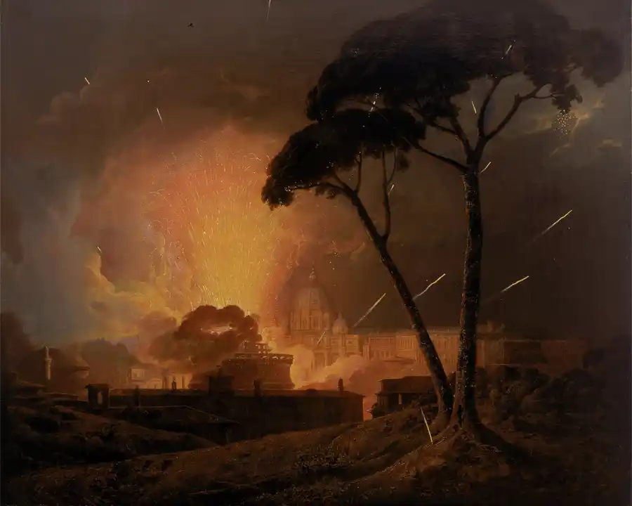 Affiche de La Girandole Annuelle, au Château Saint-Ange, Rome
