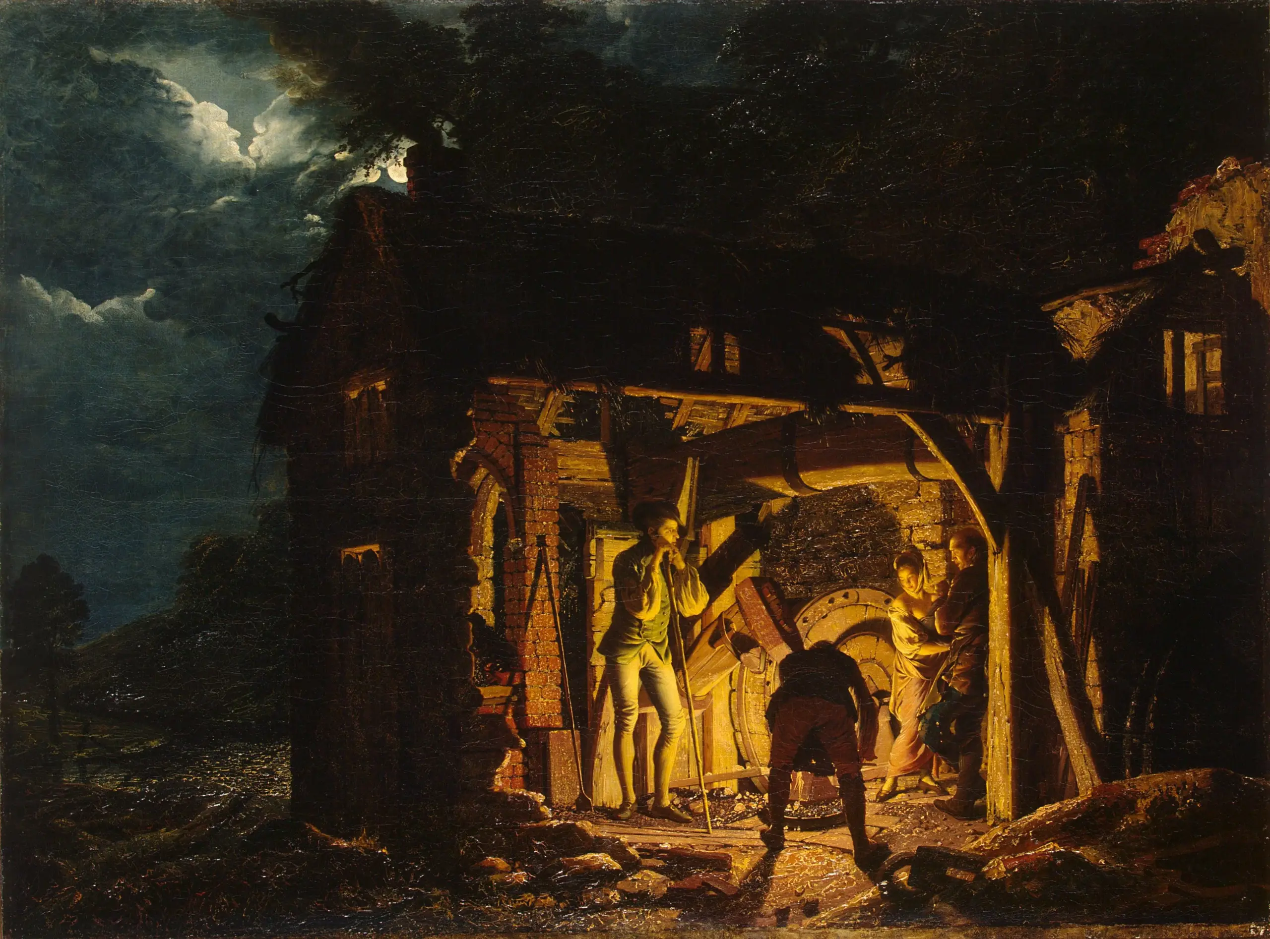 Reproduction de L'Atelier du Forgeron de Joseph Wright