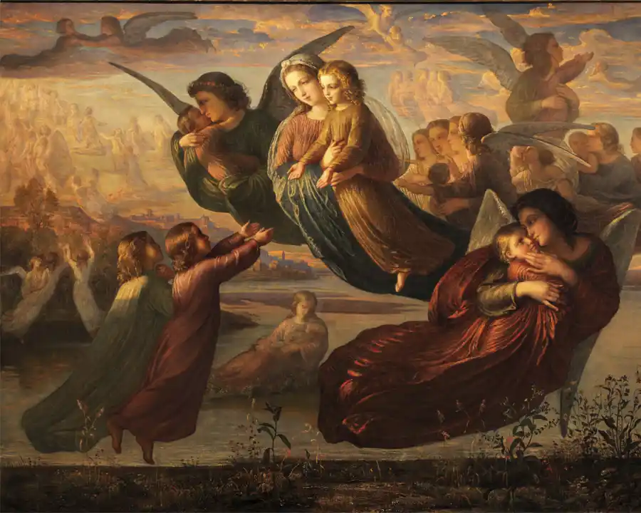 Souvenir du ciel - Louis Janmot, œuvre d'art classique