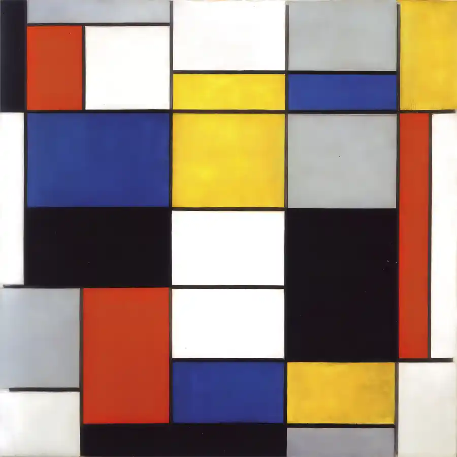 Reproduction de Composition A de Piet Mondrian