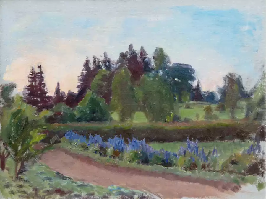 Vista del Parco di Eero Järnefelt, paesaggio naturale.
