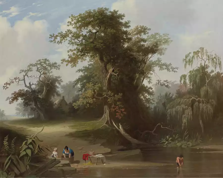 Riproduzione artistica di Scena Rurale.
