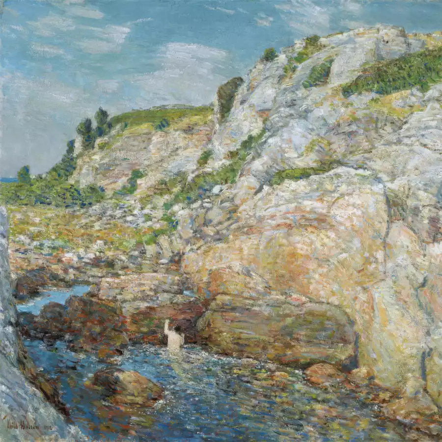 Riproduzione dell'opera Gola Nord-Est ad Appledore di Childe Hassam.
