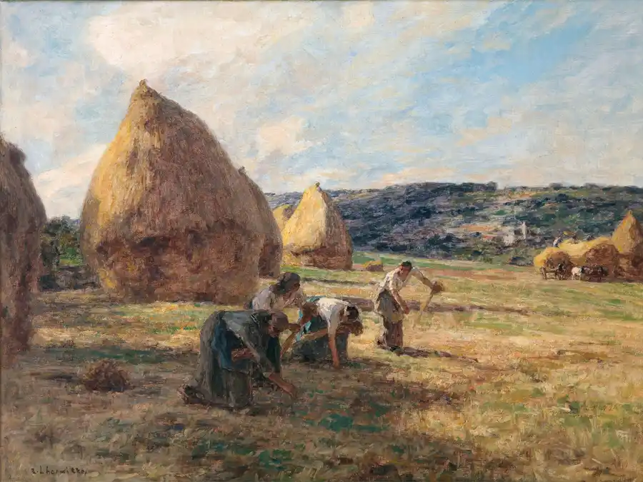 I Raccoltatori di Léon Augustin Lhermitte, scena rurale.