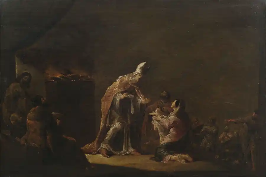Presentazione di Gesù al Tempio di Leonaert Bramer, un'opera d'arte barocca.