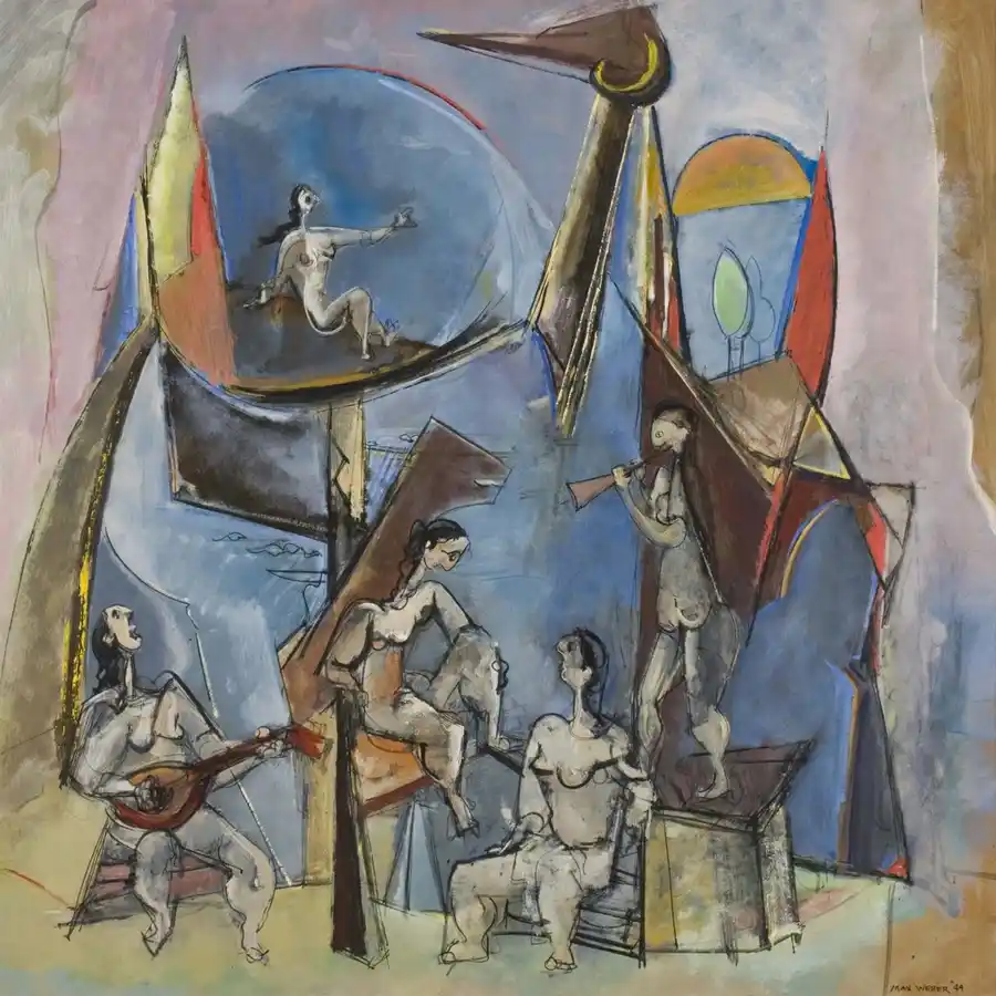 Le Muse di Max Weber, opera surrealista e astratta.